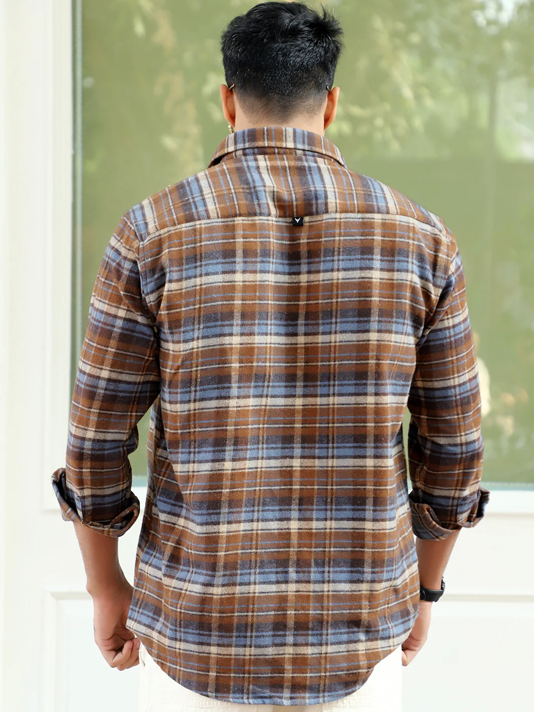 Afterdark Brown Check Full Sleeve Shirt - Image 3