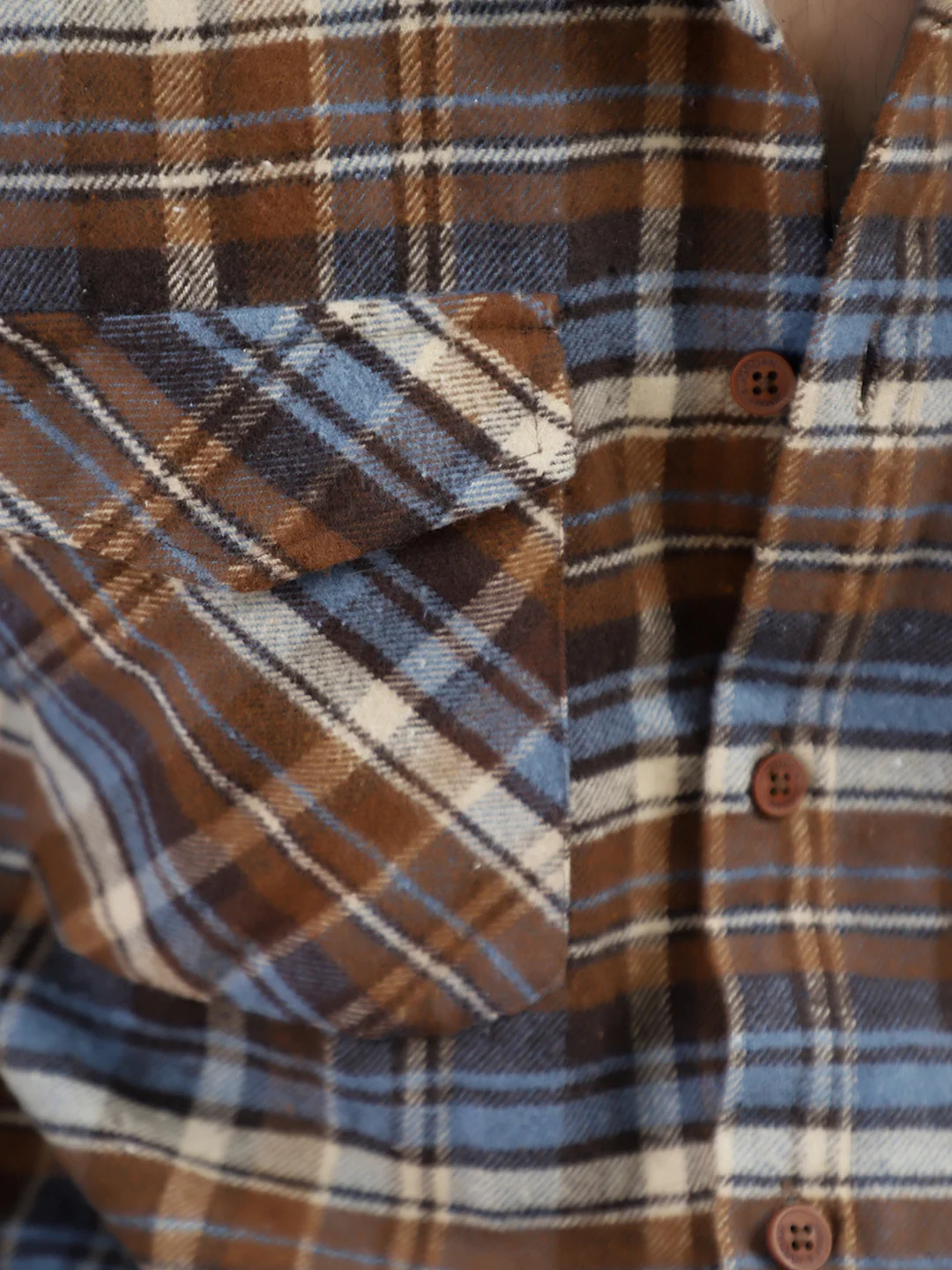 Afterdark Brown Check Full Sleeve Shirt - Image 8