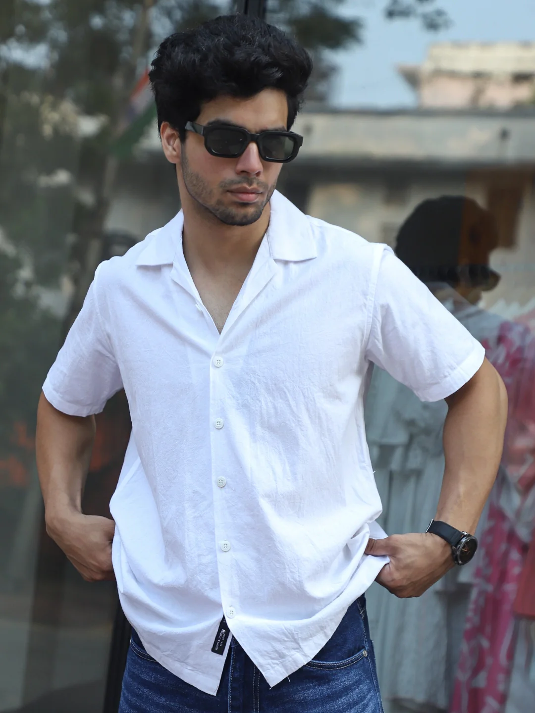 Cereal Killer White Half Sleeve Plain Shirt - Image 3