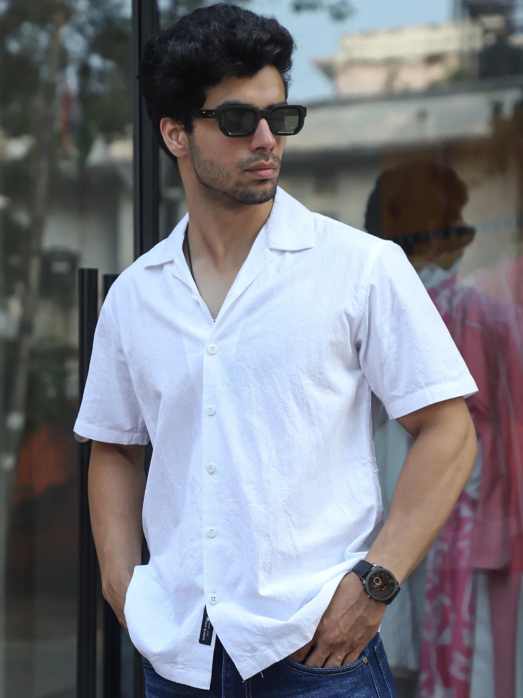 Cereal Killer White Half Sleeve Plain Shirt - Image 5