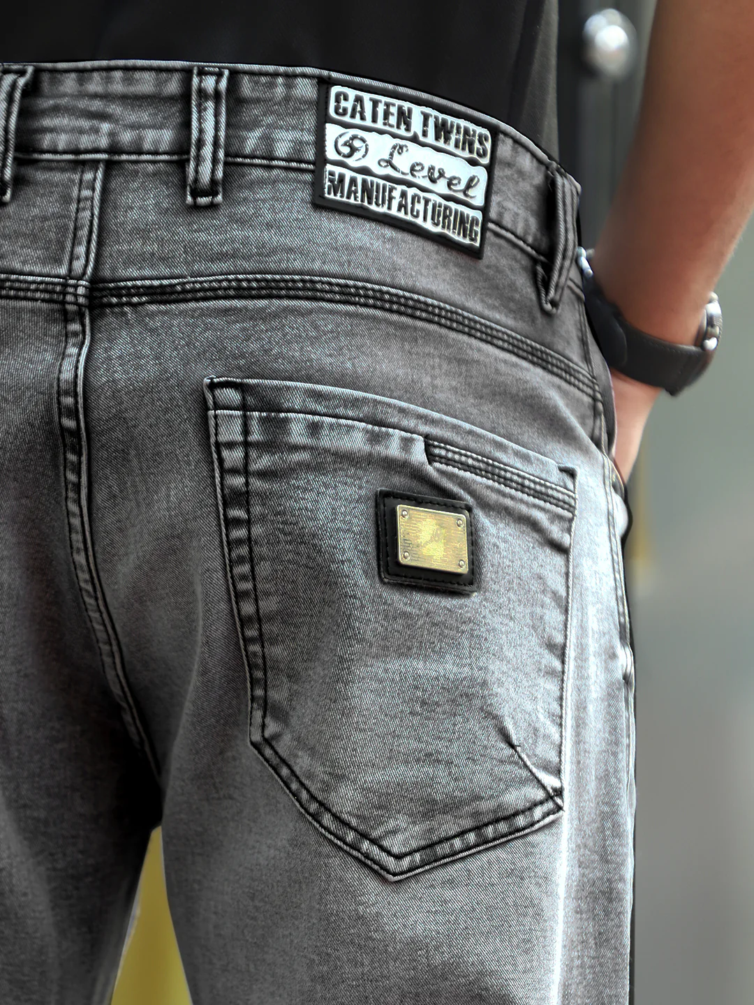 Chicago Grey Denim Jeans - Image 5