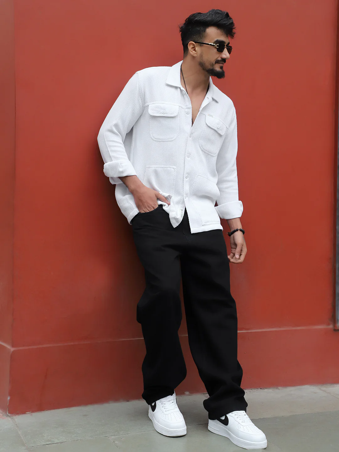 Earthcore Textured White Shacket - Image 8