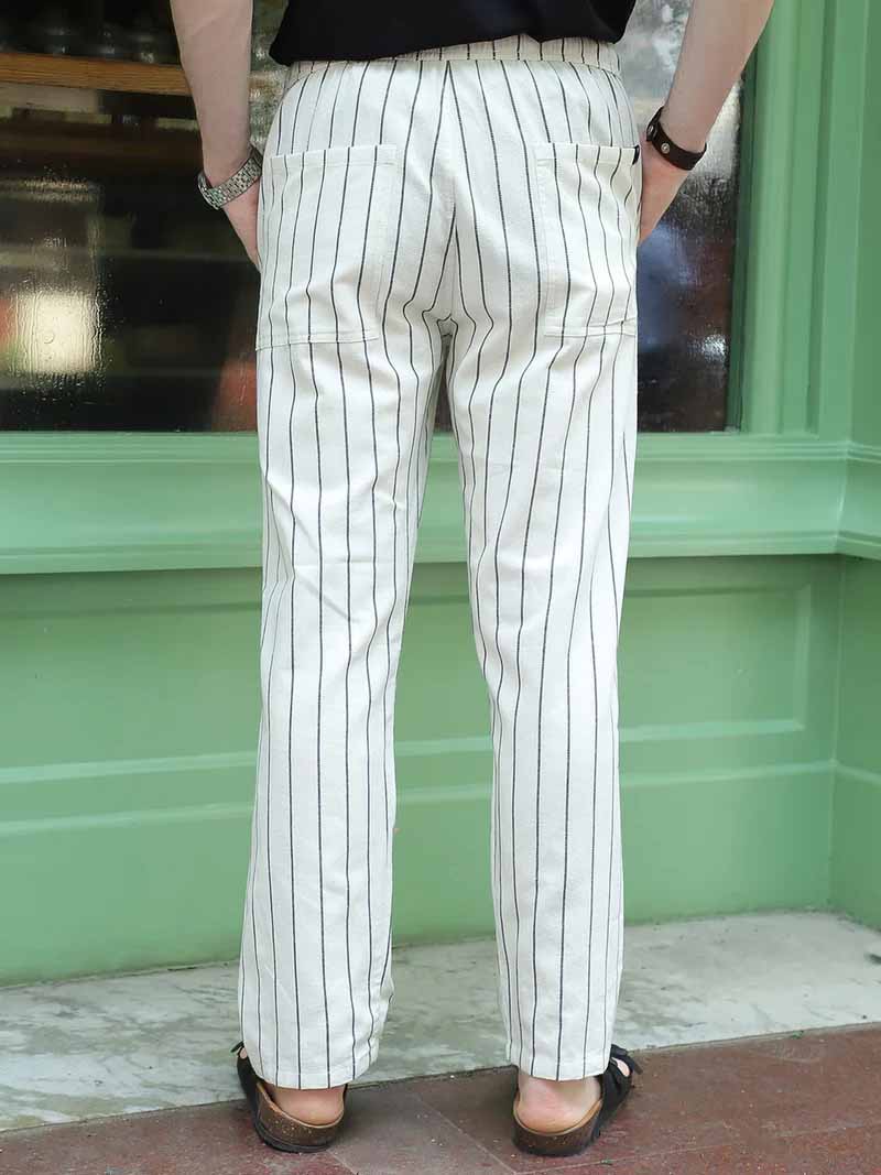 Frostline Off White Stripe Trouser - Image 7