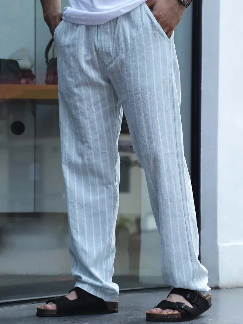 Frostline Sky Blue Stripe Trouser - Image 3