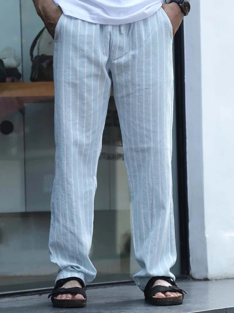 Frostline Sky Blue Stripe Trouser - Image 4