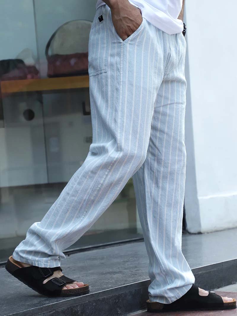 Frostline Sky Blue Stripe Trouser - Image 5