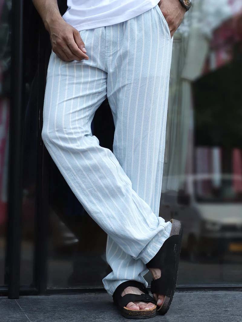 Frostline Sky Blue Stripe Trouser - Image 6