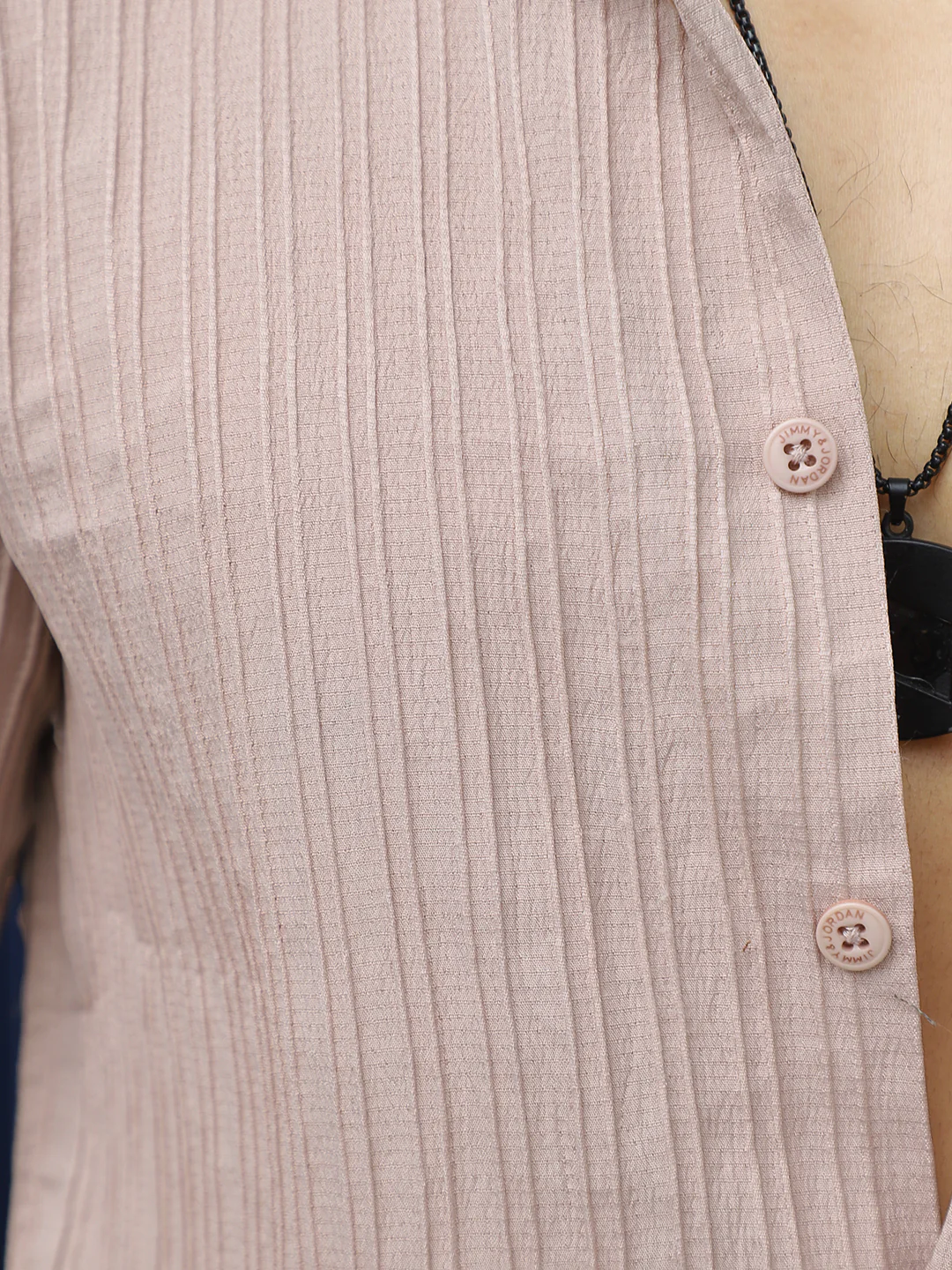 Lush Dusty Peach Half Sleeve Shirt - Image 6