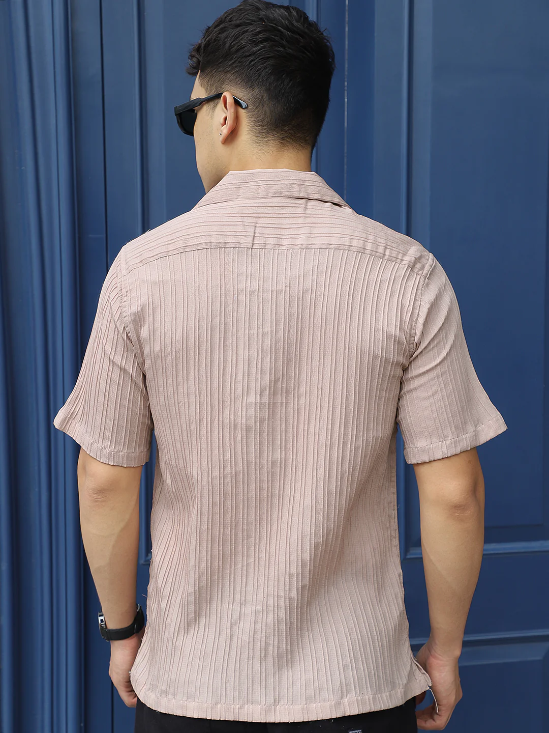 Lush Dusty Peach Half Sleeve Shirt - Image 7
