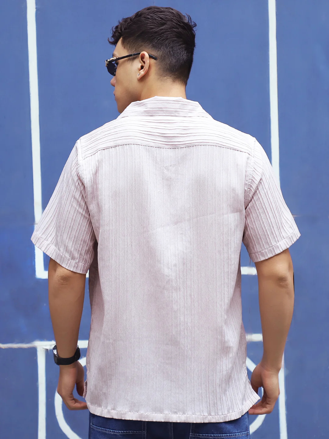 Lush Light Peach Half Sleeve Shirt - Image 5