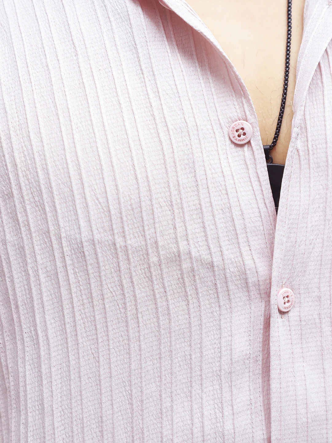 Lush Light Peach Half Sleeve Shirt - Image 7