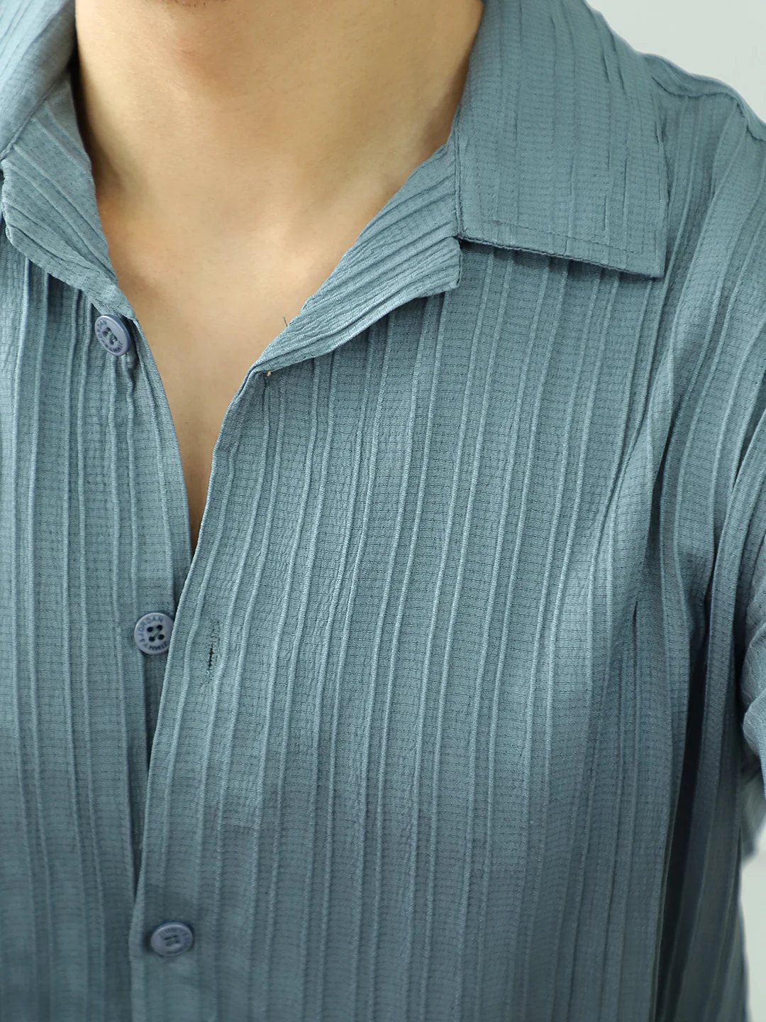 Lush Teal Green  Half Sleeve Shirt - Image 8