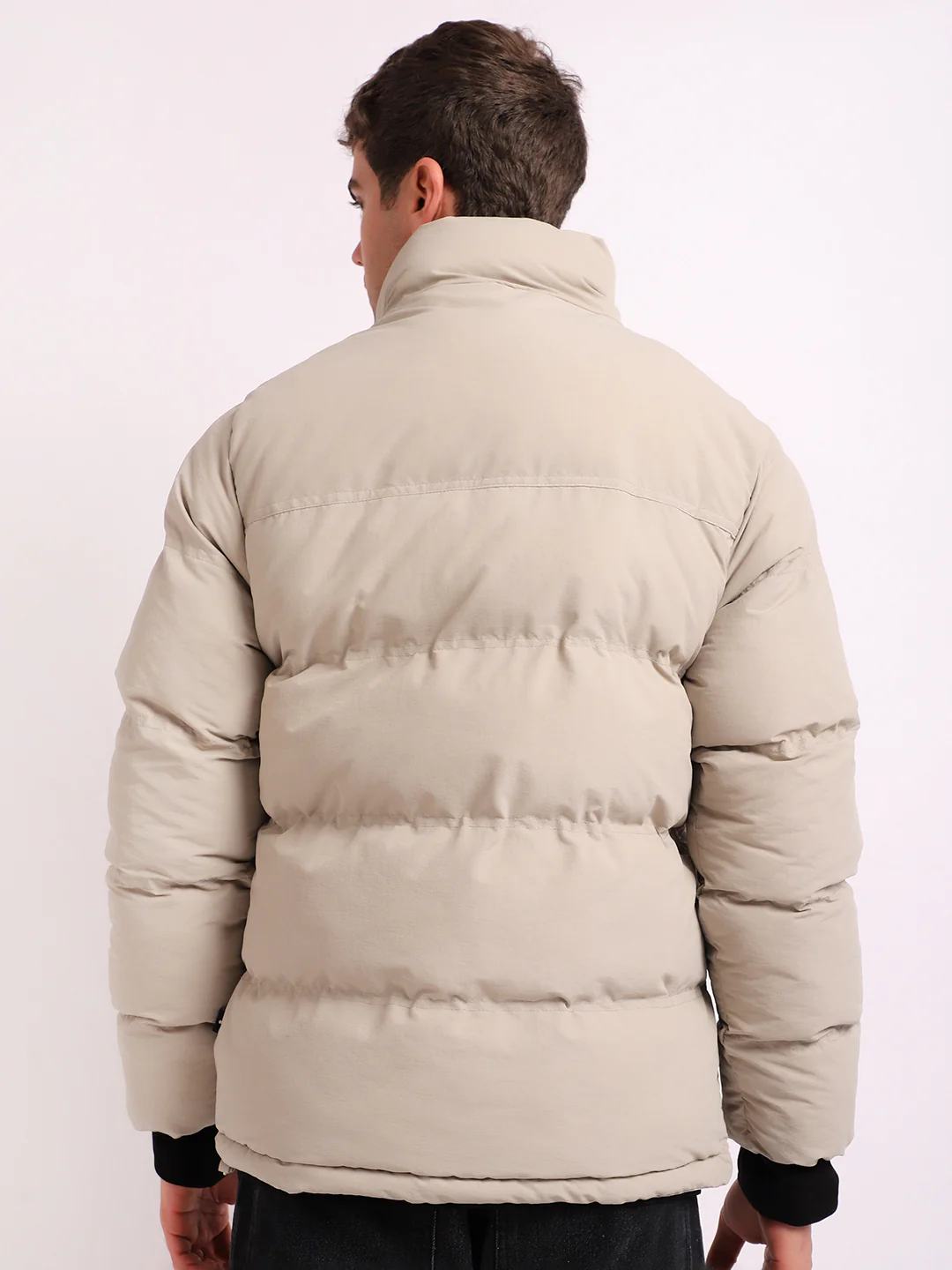 Northbound Beige Oversized Puffer Jacket - Image 10