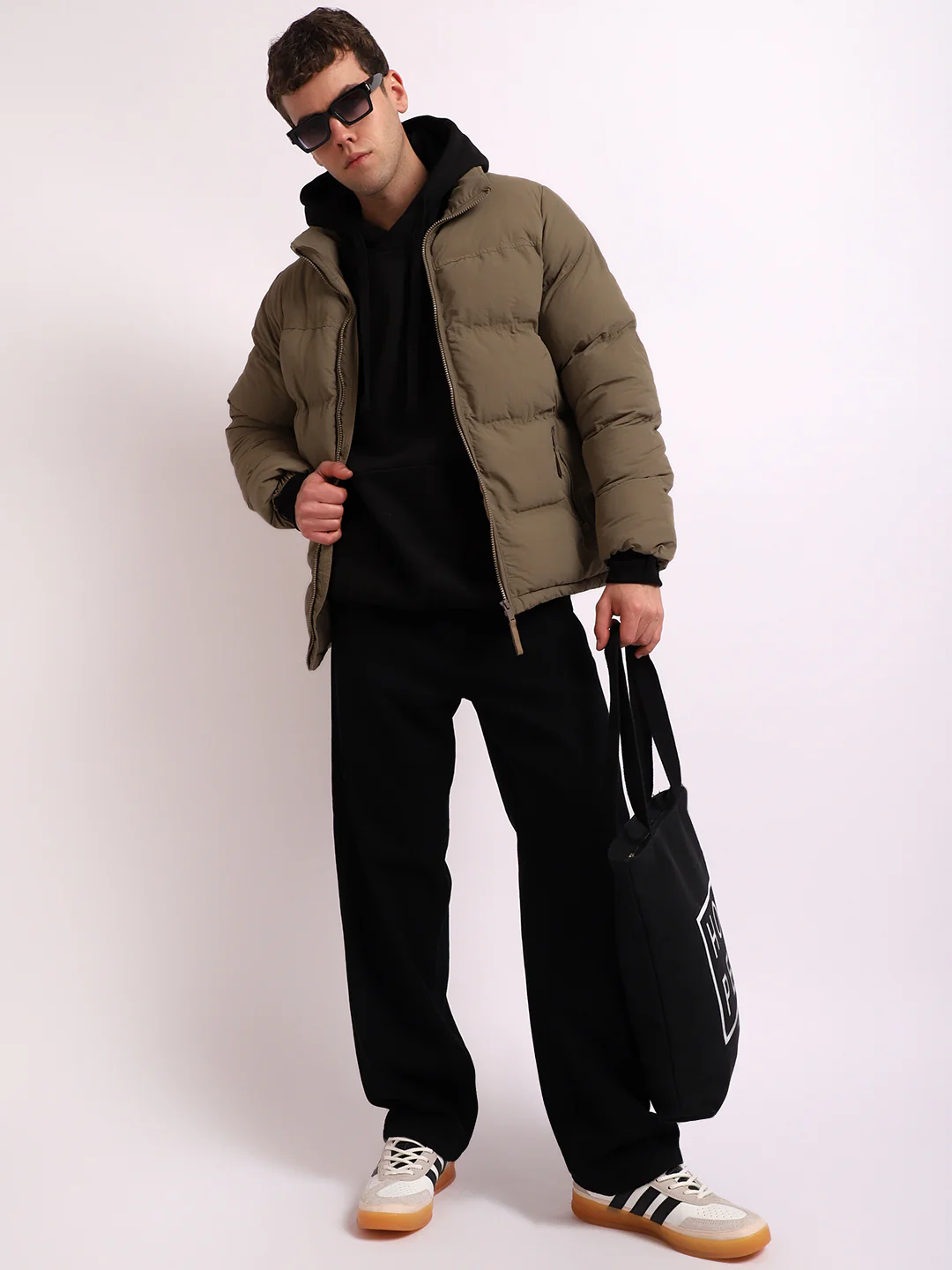Northbound Camel Brown Oversized Puffer Jacket - Image 4