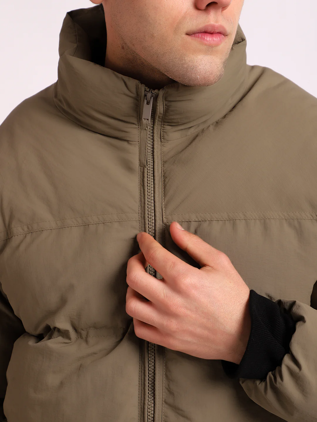 Northbound Camel Brown Oversized Puffer Jacket - Image 8