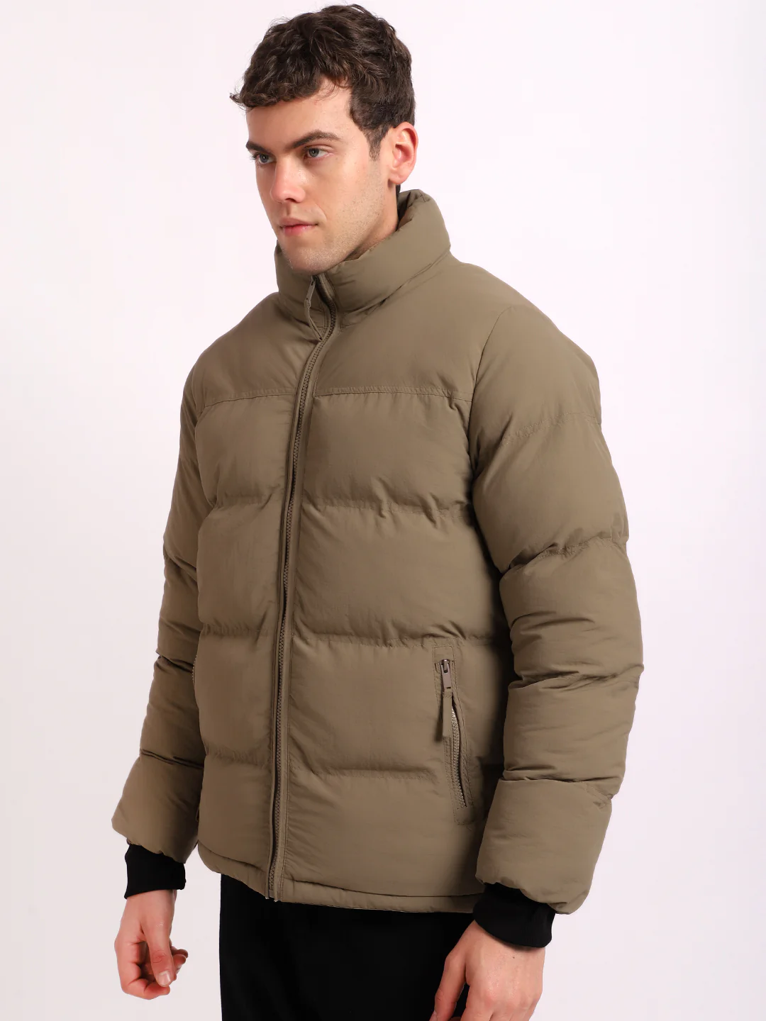Northbound Camel Brown Oversized Puffer Jacket - Image 9