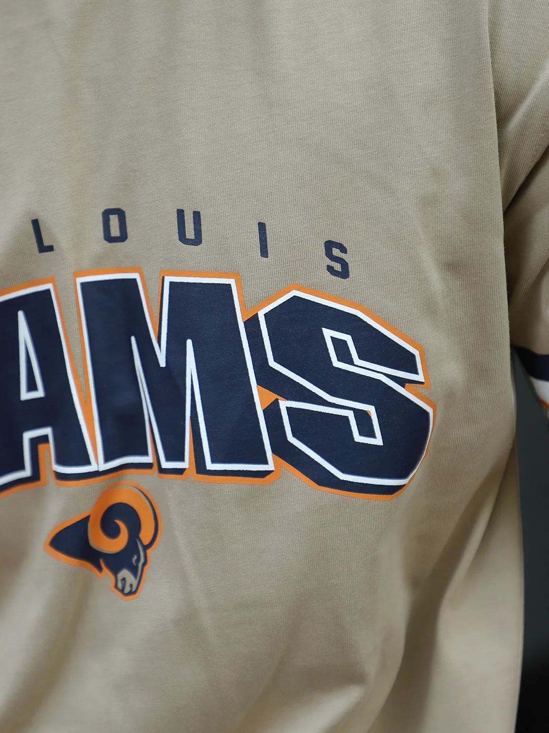 Drama Magnet Beige Oversized Tee - Image 6