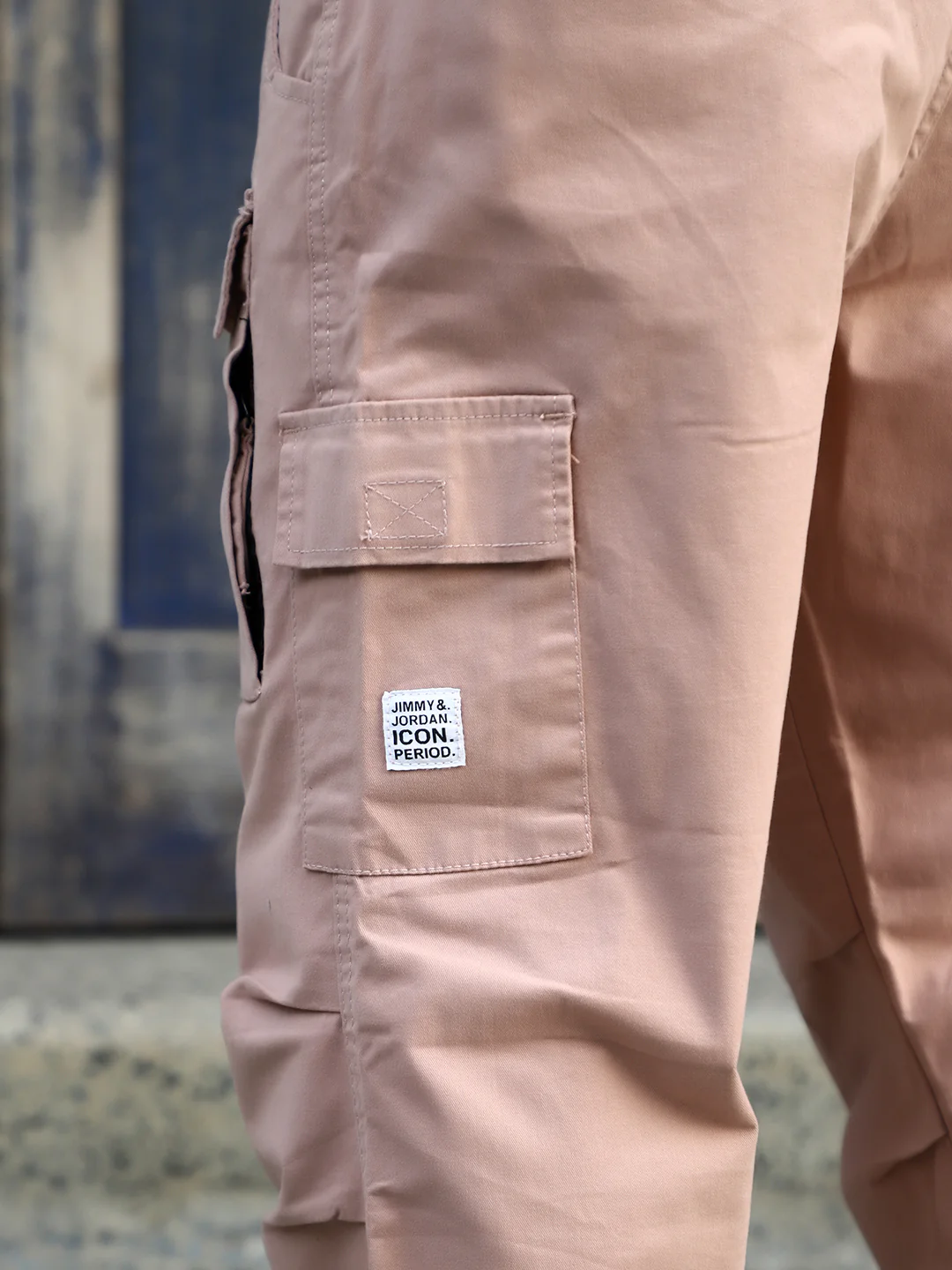 Riverside Rough Pink Cotton Cargo - Image 7