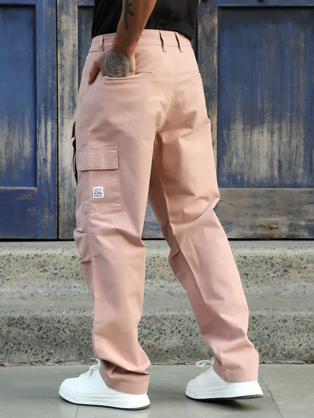 Riverside Rough Pink Cotton Cargo - Image 8