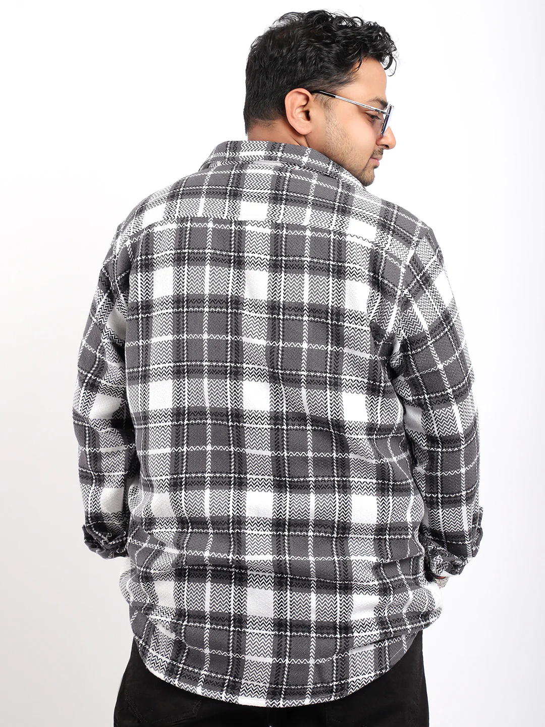 Royal Marco Check Grey Full Sleeve Shirt - Image 4