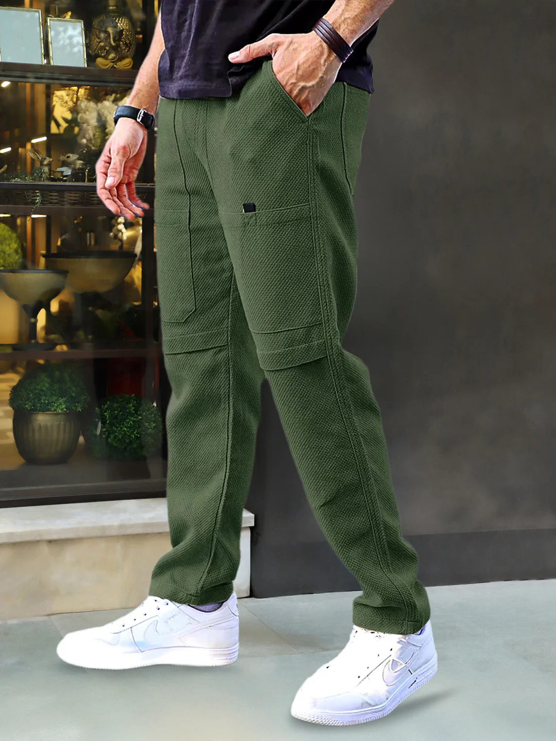 Snowhawk Olive Texture Cargo - Image 4