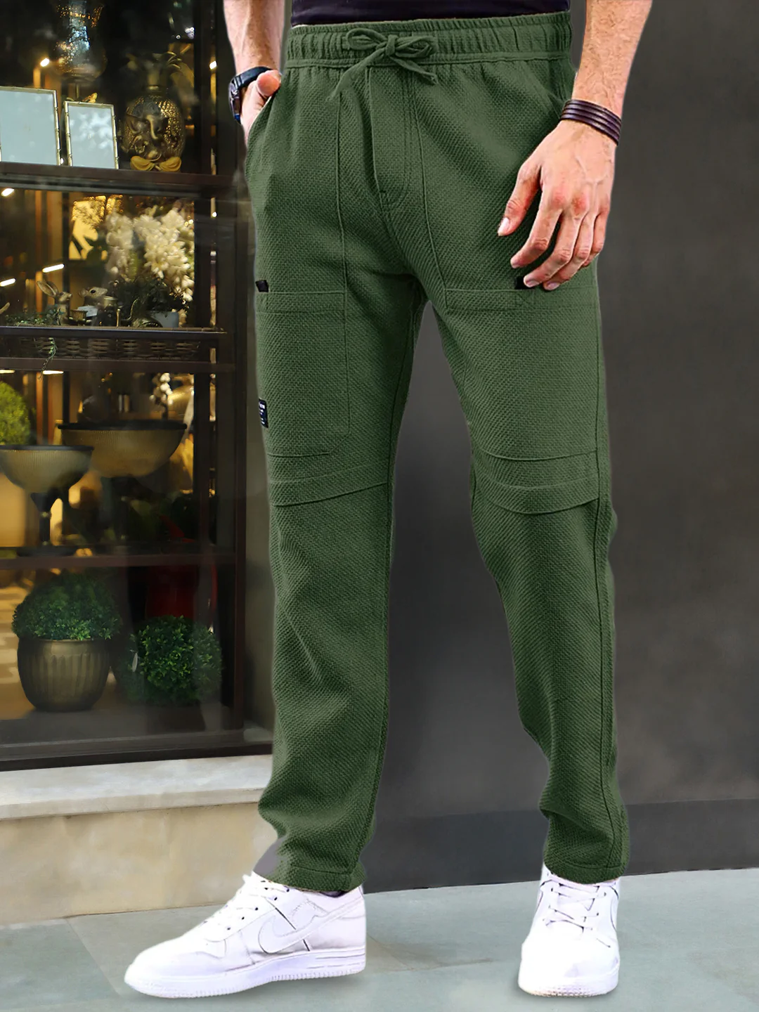 Snowhawk Olive Texture Cargo - Image 6