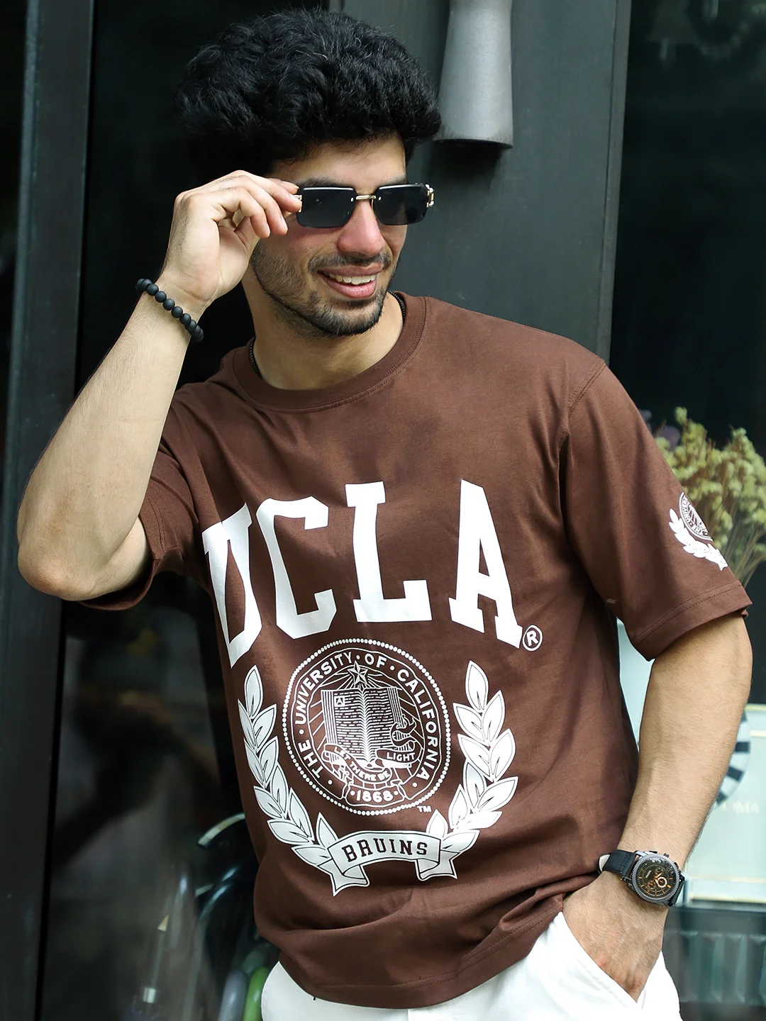 Toxic Mocha Brown Oversized Tee - Image 3
