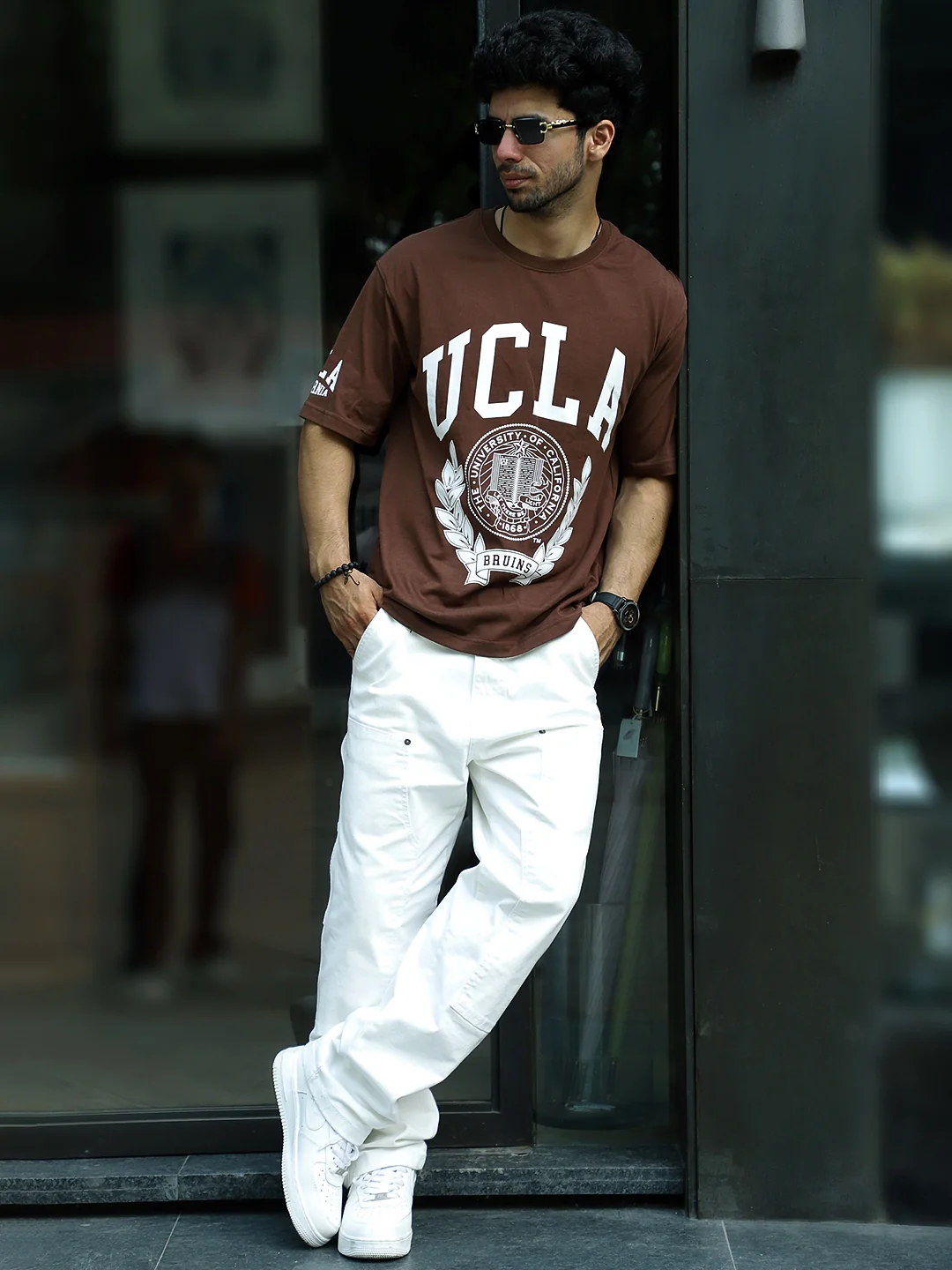 Toxic Mocha Brown Oversized Tee - Image 4