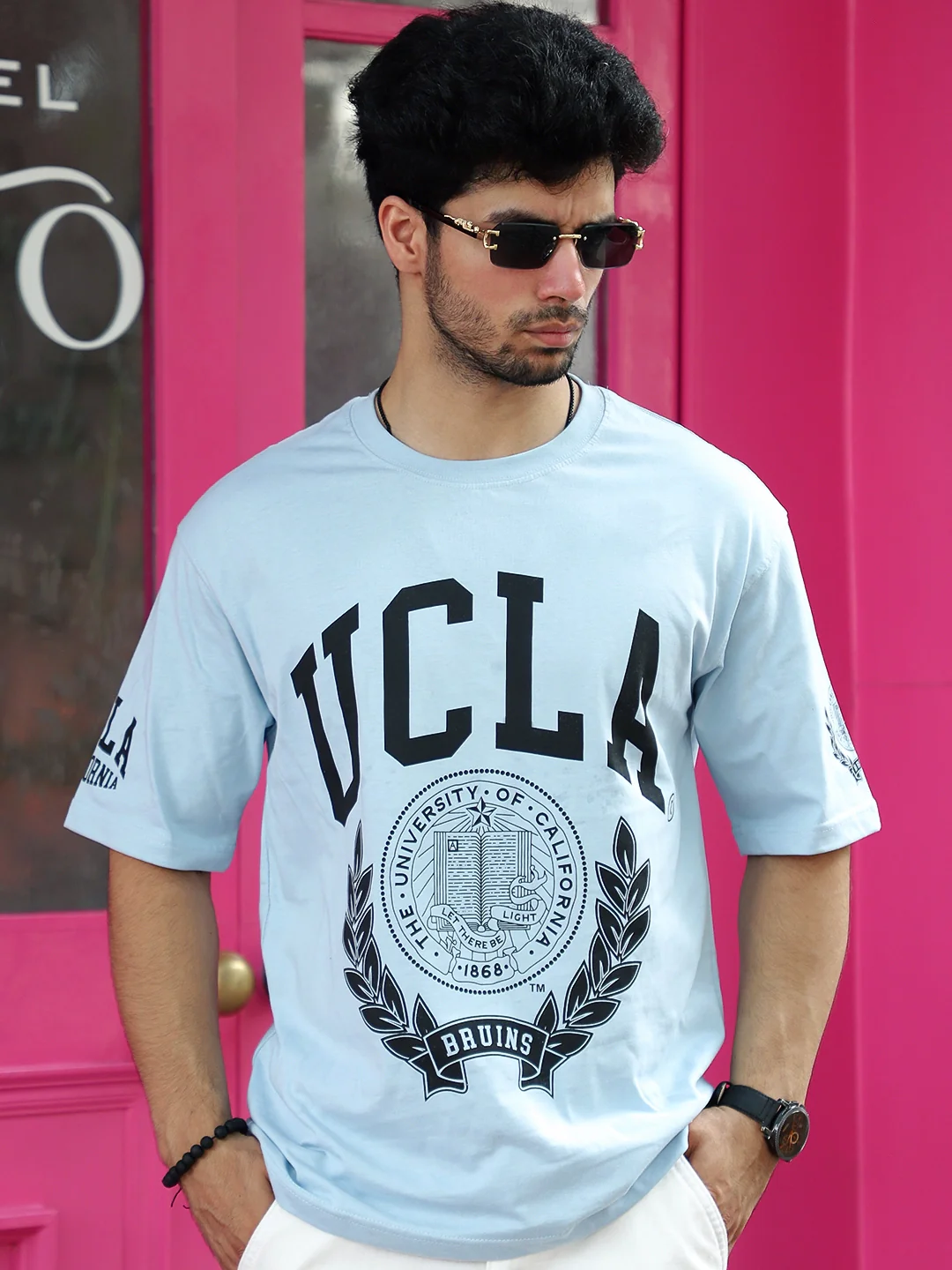 Toxic Sky Blue Oversized Tee - Image 6